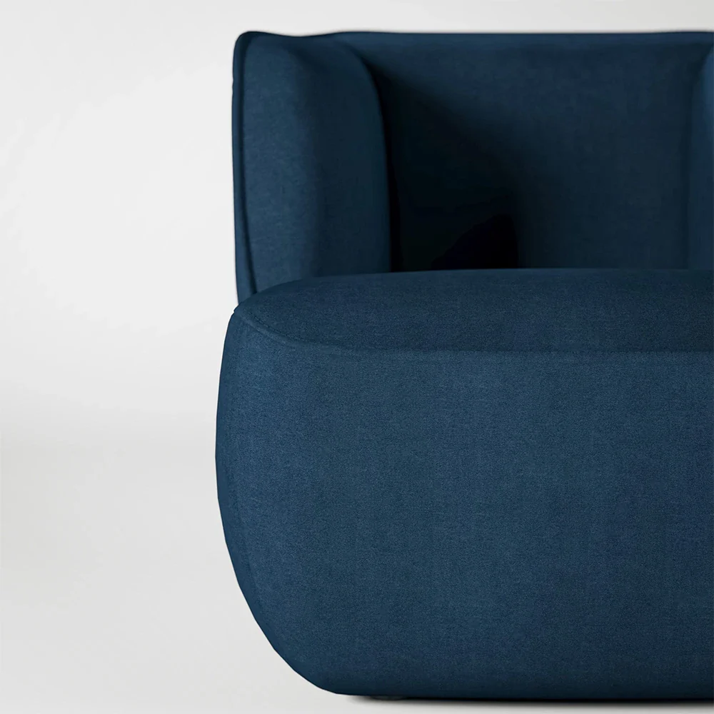 384 Armchair Black Blue by Rolf Benz - Image 5