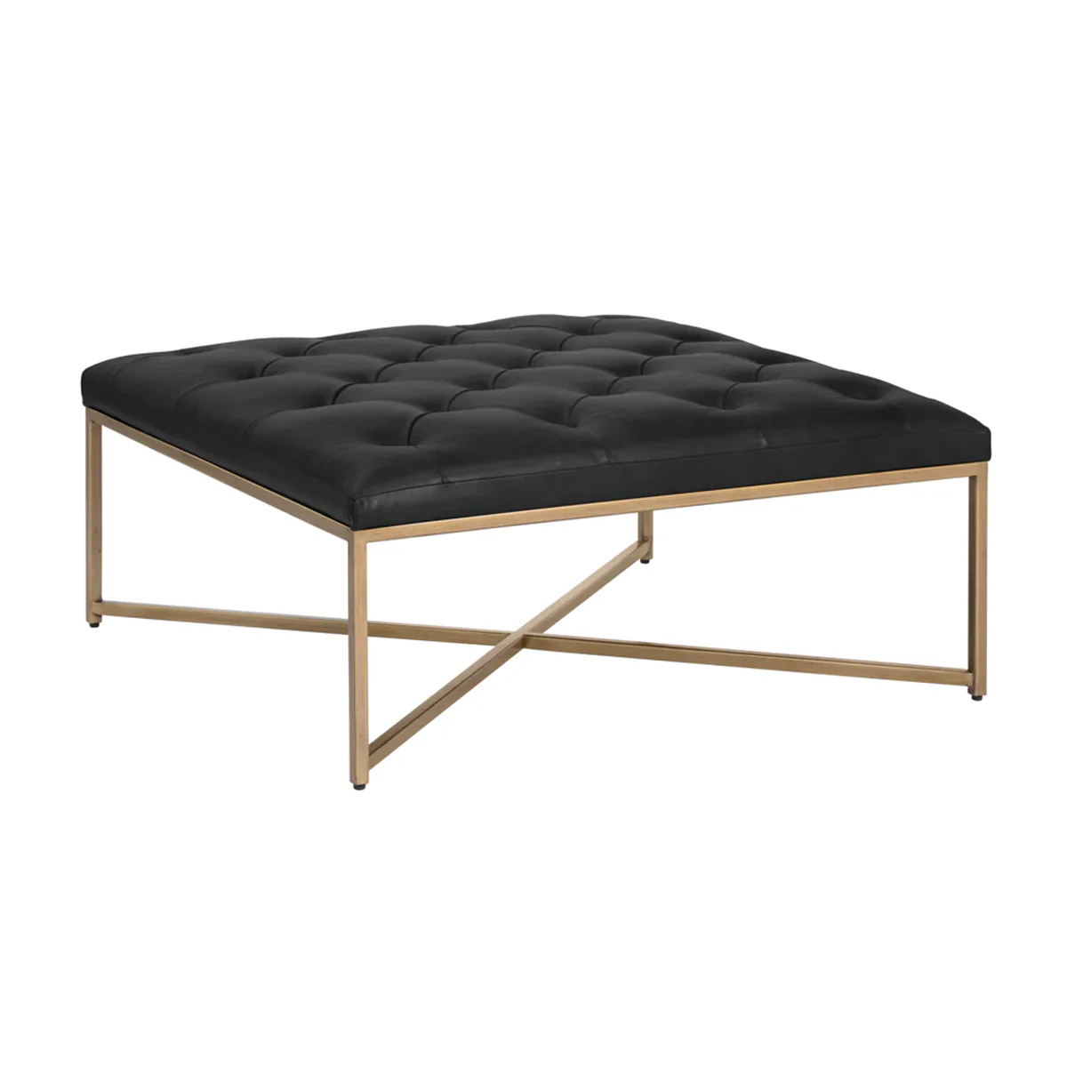 Endall Ottoman Antique Brass by Sunpan - Image 3