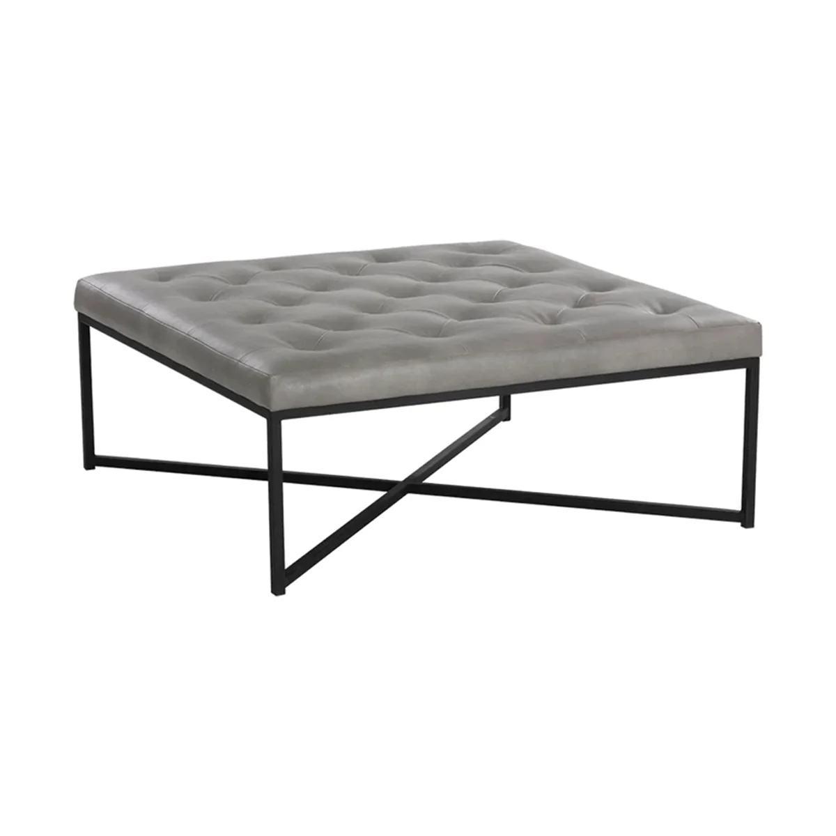 Endall Ottoman Black by Sunpan - Image 3