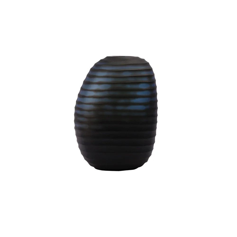 Every Metal Age Vase Ceramic Blue by Adriani e Rossi - Image 2