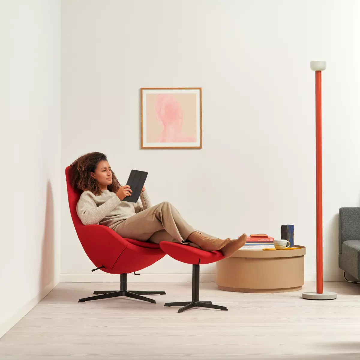 Kokon with Footrest Chair by Varier - Image 5