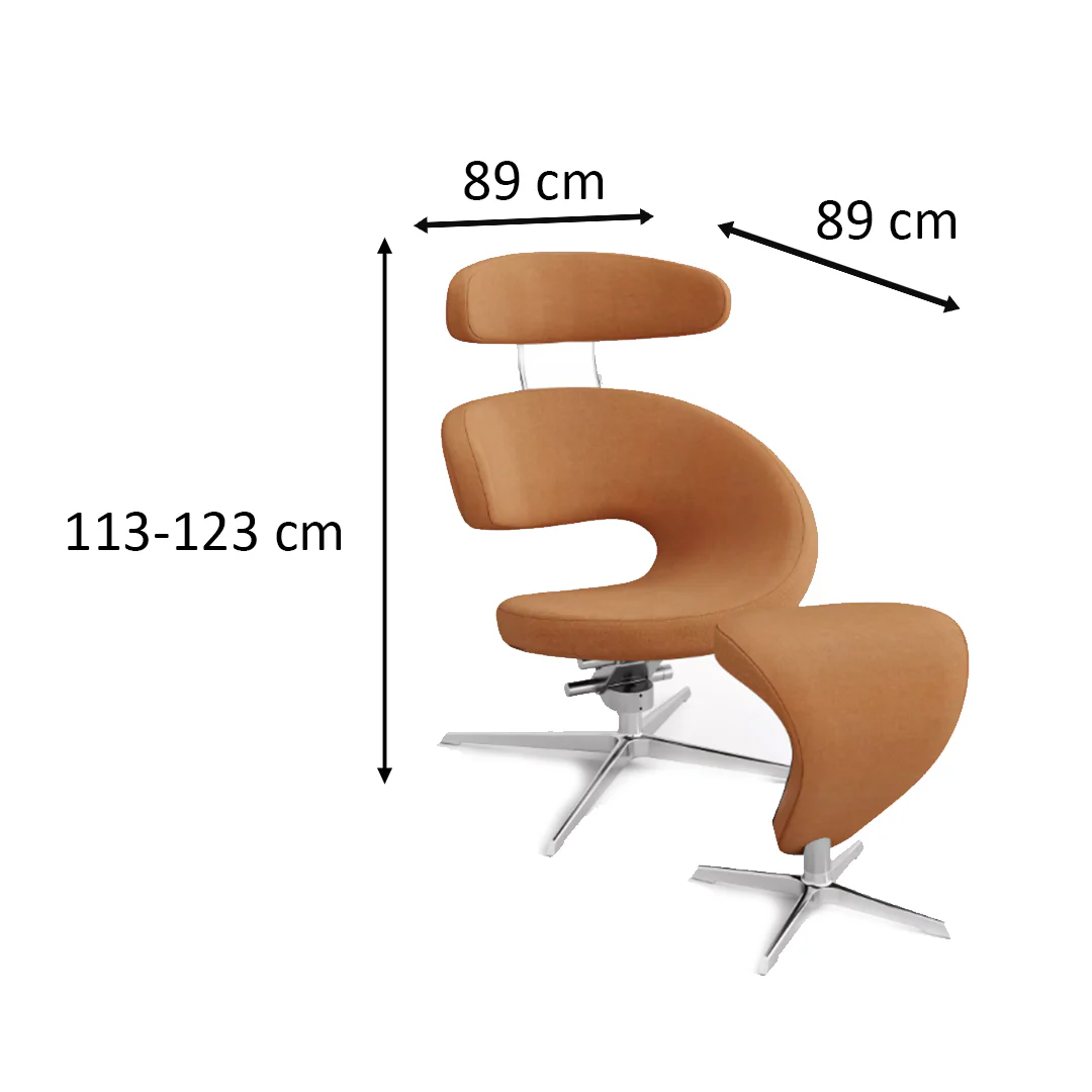 Peel with Footrest Chair by Varier - Image 6