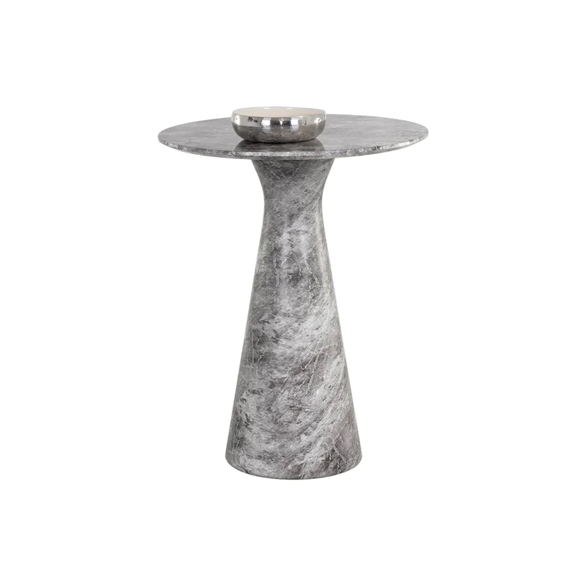 Shelburne Marble Look Bar Table by Sunpan Gray - Image 3